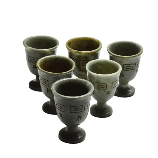 Pahar Feng Shui din Jad, 7cm, imagine 5