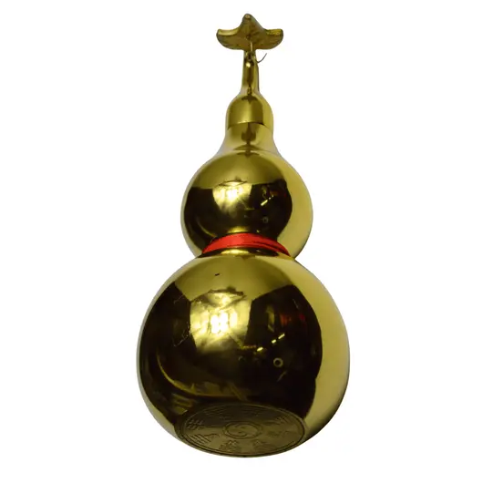 Statueta Feng shui din alama Wu Lou simplu, 25cm, imagine 2