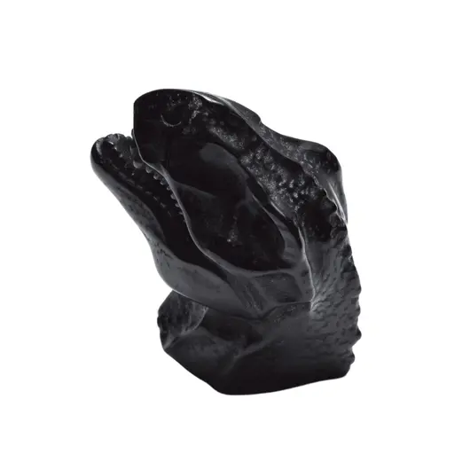 Statueta Obsidian cap de dinozaur, 9cm, imagine 2