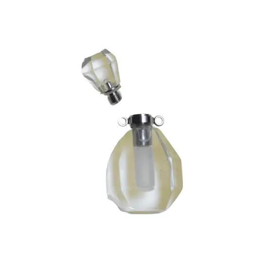 Pandantiv cristal natural Cristal de stanca sticluta model 3 cu agatatoare argintie, 3,6cm, imagine 2