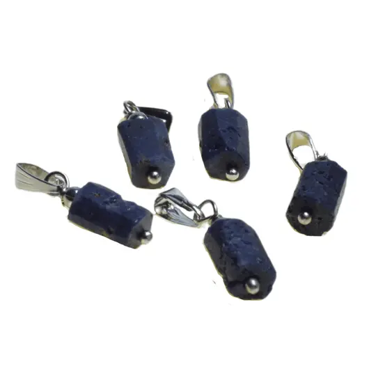 Pandantiv cristal natural Iolith tubular, 24mm, imagine 3