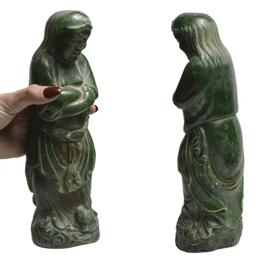 Statueta Feng Shui din Jad din jad figurina antica, 25cm, imagine 5