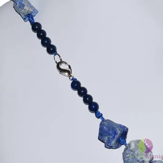 Colier pietre brute lapis lazuli