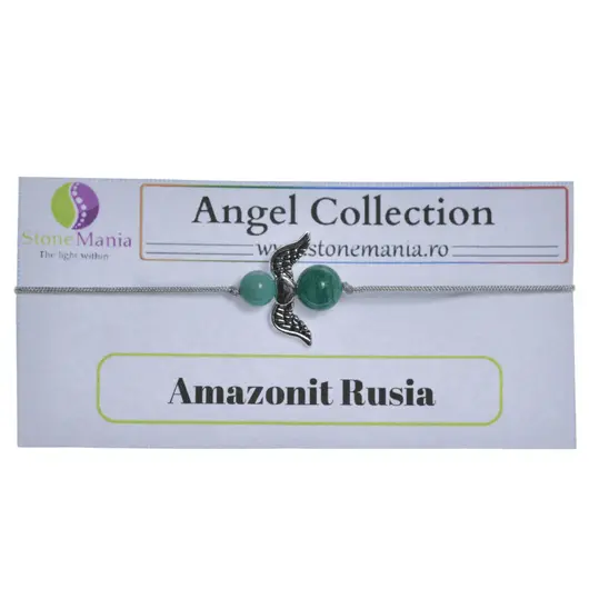 Bratara Therapy Angel Collection Amazonit Rusia, 6-8mm