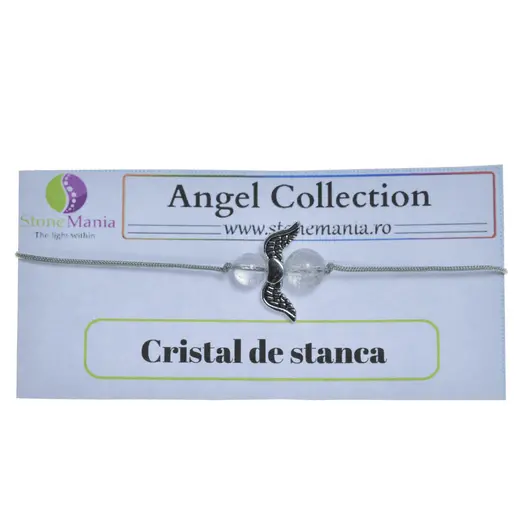 Bratara Therapy Angel Collection Cristal de stanca, 6-8mm