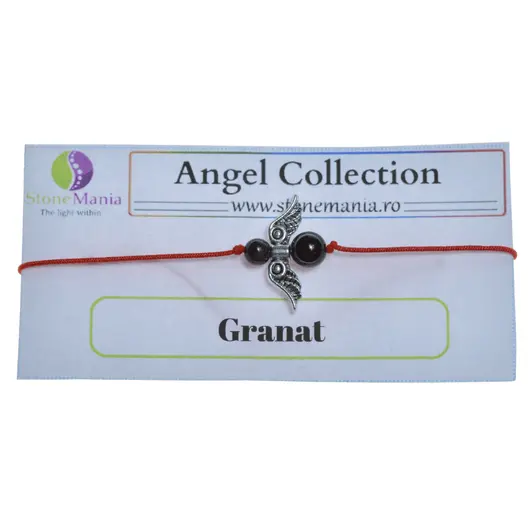 Bratara Therapy Angel Collection Granat, 6-8mm