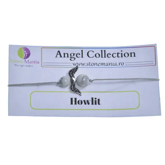 Bratara Therapy Angel Collection Howlit, 6-8mm
