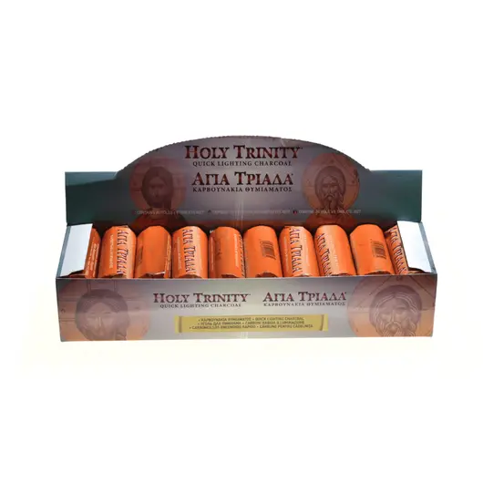 Carbuni mici pentru ardere tamaie si ierburi parfumate Holy Trinity - tub 6 pastile 27mm, imagine 4