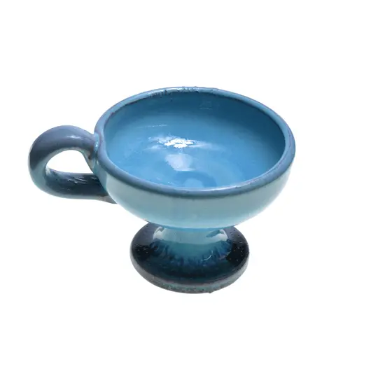 Catuie din ceramica emailata turcoaz, medie 7cm x 9cm, imagine 2