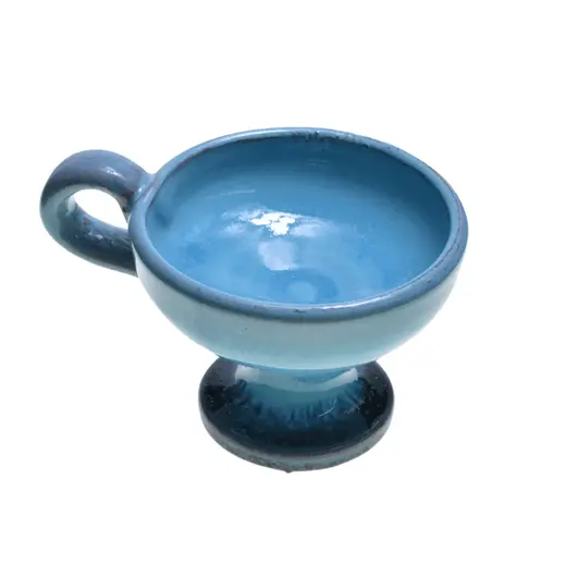 Catuie din ceramica emailata turcoaz, medie 7cm x 9cm, imagine 3