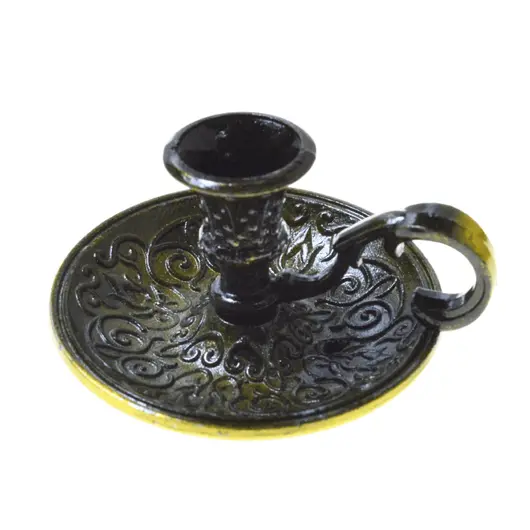 Suport lumanare stalp, din metal antichizat, 5cm x 2,5cm, imagine 2