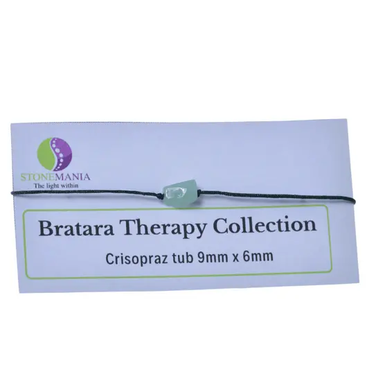 Bratara Therapy Collection Crisopraz tub 9mm x 6mm