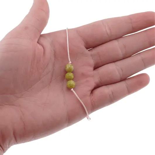 Bratara cu snur Jad sfere, 6-7mm, imagine 3