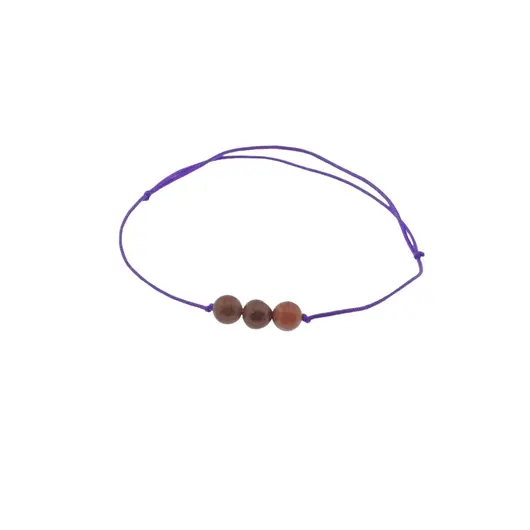 Bratara cu snur Jasp oceanic sfere, 6mm, imagine 2