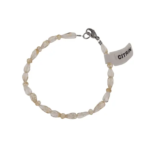 Bratara Citrin picatura fatetat 6-10mm si discuri 4mm