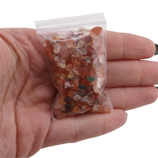 Spartura carneol pietre chips 25g M2, imagine 3
