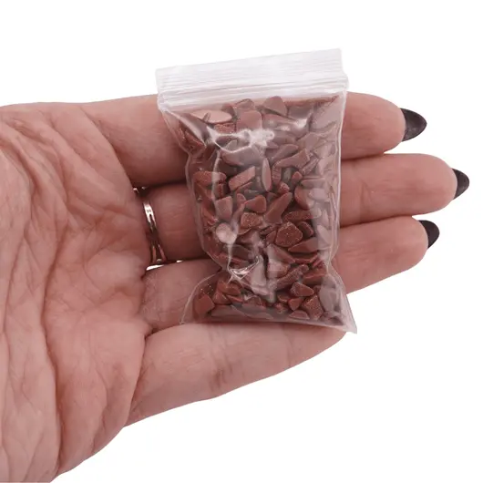 Spartura Goldstone maro pietre chips 25g, imagine 3