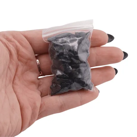 Spartura Turmalina neagra pietre chips 5-10mm, 25g, imagine 3
