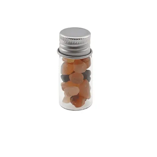 Sticla cu cristale naturale Carneol, mica - 4cm