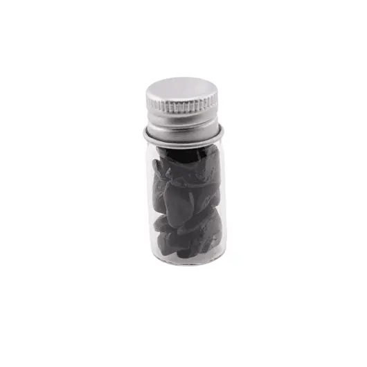 Sticla cu cristale naturale de turmalina neagra, mica - 4cm