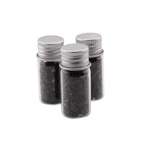 Sticla cu cristale naturale Turmalina neagra bruta, mica - 4cm, imagine 2