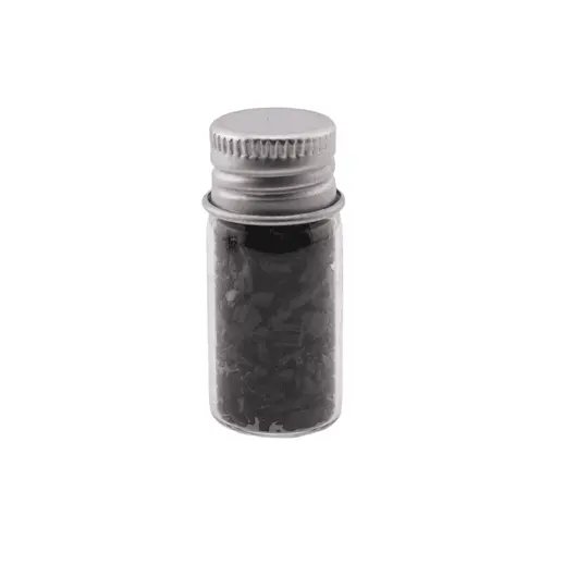 Sticla cu cristale naturale Turmalina neagra bruta, mica - 4cm