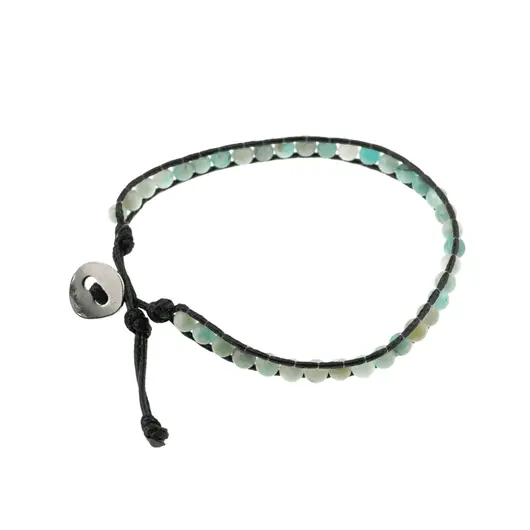 Bratara wrap Amazonit sfere 5mm