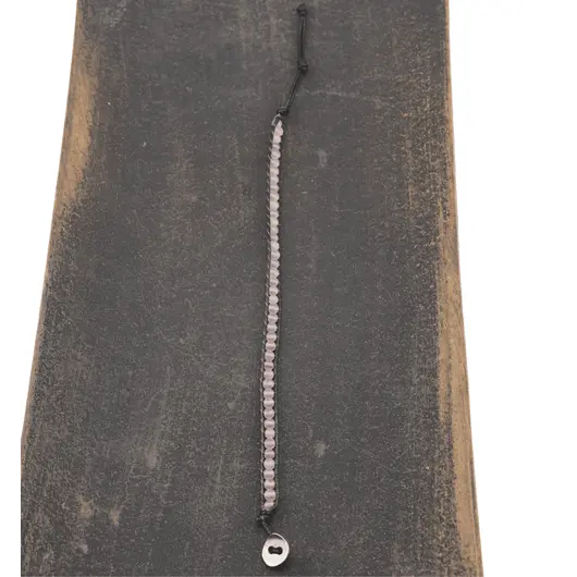 Bratara wrap Cuart Roz sfere fatetate 5mm, imagine 4