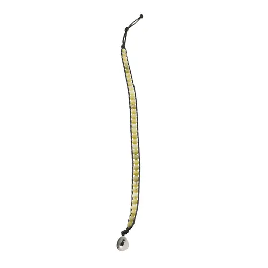 Bratara wrap Jad galben sfere 5mm, imagine 4