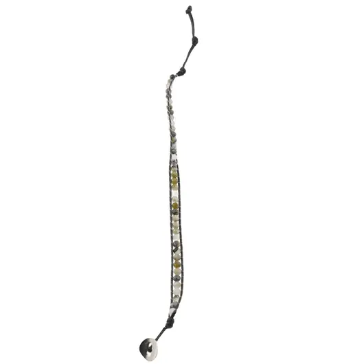 Bratara wrap Turmalina multicolora sfere fatetate 4mm, imagine 4
