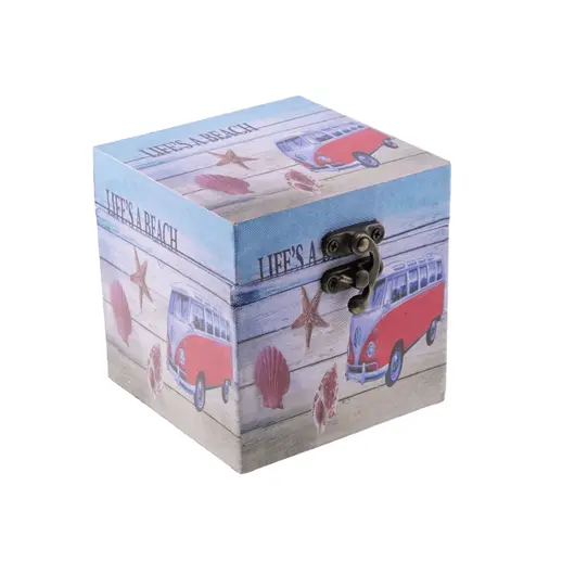 Cutie din lemn pentru depozitare cu inchizatoare 10cm x 10cm, imagine 2