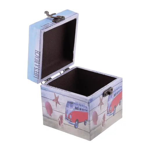Cutie din lemn pentru depozitare cu inchizatoare 10cm x 10cm, imagine 3