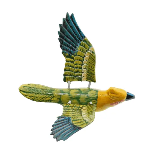 Magnet papagal Macaw galben, 12cm, imagine 3
