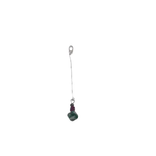 Pandantiv Rubin, Safir, Smarald cu lantisor din Argint 925, 65mm