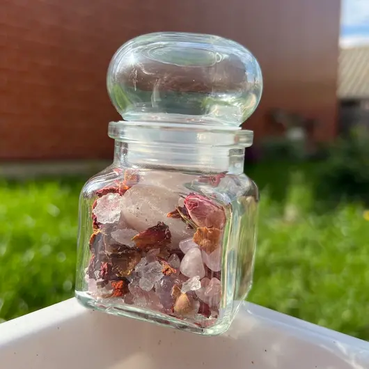 Spelljar pentru atragerea iubirii cu ierburi si cristale naturale, imagine 4