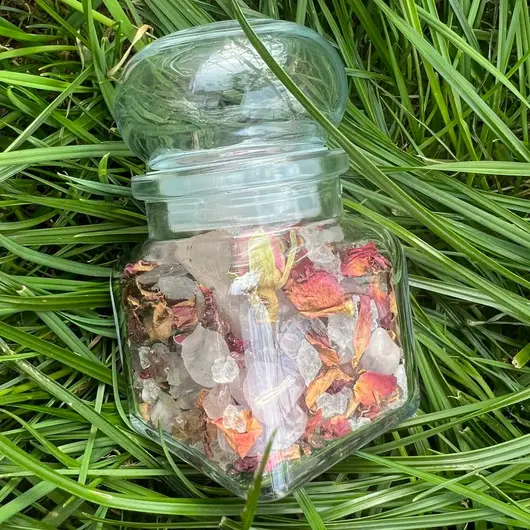 Spelljar pentru atragerea iubirii cu ierburi si cristale naturale, imagine 3
