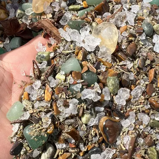 Spelljar pentru atragerea prosperitatii cu ierburi si cristale naturale, imagine 5