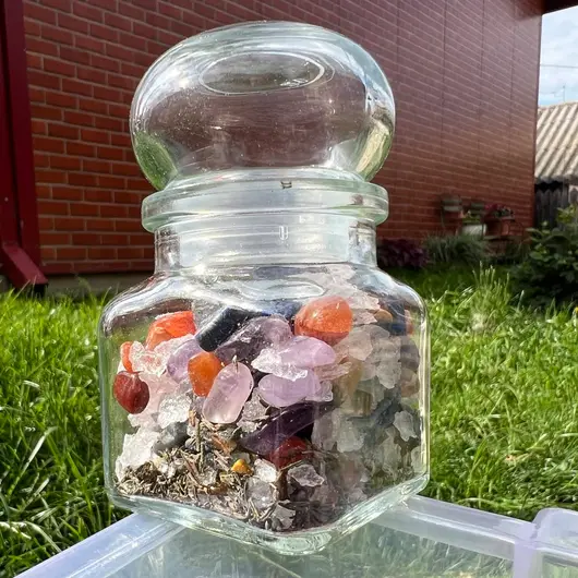 Spelljar pentru pentru invatatura cu ierburi si cristale naturale, imagine 4