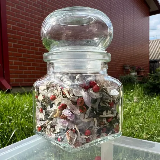 Spelljar pentru protectie energetica cu ierburi si cristale naturale, imagine 4