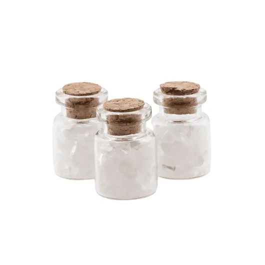 Sticla cu cristale naturale Cristal de Stanca chips 4-8mm, 3cm, imagine 2