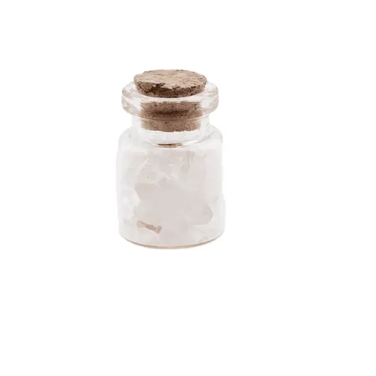 Sticla cu cristale naturale Cristal de Stanca chips 4-8mm, 3cm