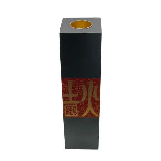 Decoratiune Suport ardere lumanare parfumata, negru 29cm x 7,5cm