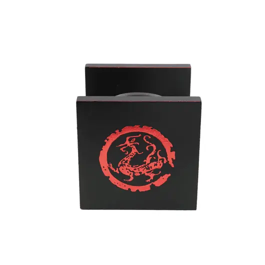 Decoratiune Suport ardere lumanare parfumata, negru 8cm x 8cm, imagine 2