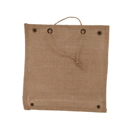 Organizator din iuta cu un buzunar, model coroana 24cm x 23cm, imagine 2