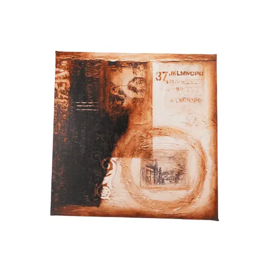 Tablou canva colaj, maro 30 x 30cm