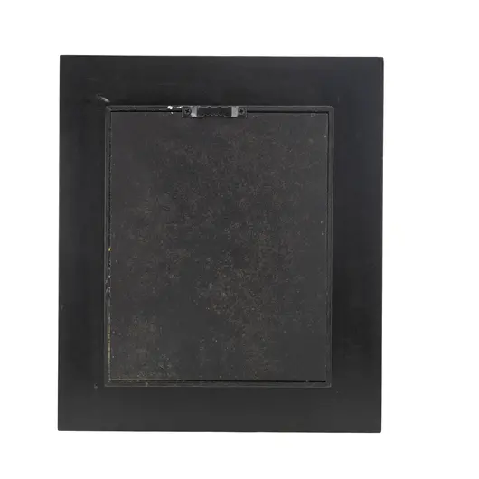 Tablou cu Buddha din rasina si rama de lemn rosie, 28cm x 24cm, imagine 3