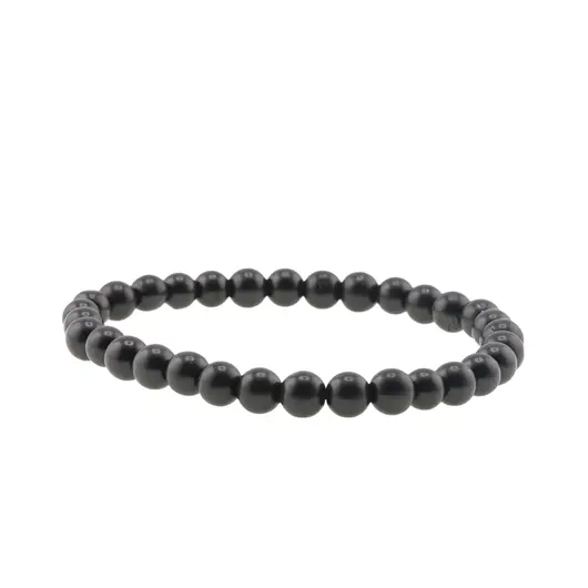 Bratara Shungit sfere pe elastic, 6mm, imagine 2