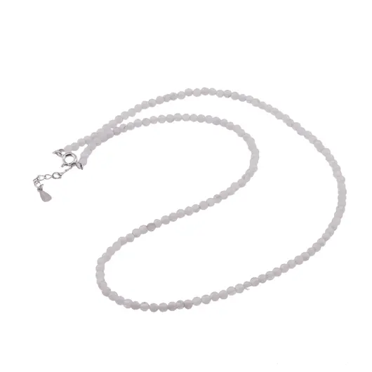 Colier Calcedonie sfere cu Argint 925, 3mm
