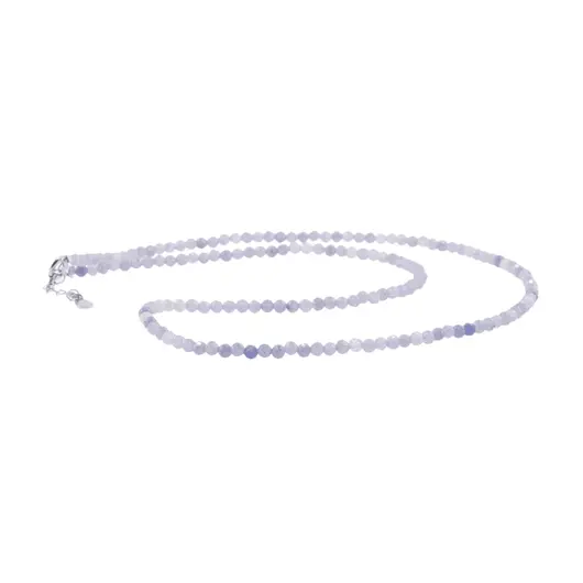 Colier Tanzanit sfere fatetate cu Argint 925, 2-3mm, imagine 2