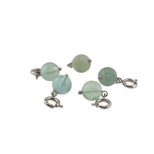 Breloc cu piatra semipretioasa Fluorit, 8mm, imagine 3